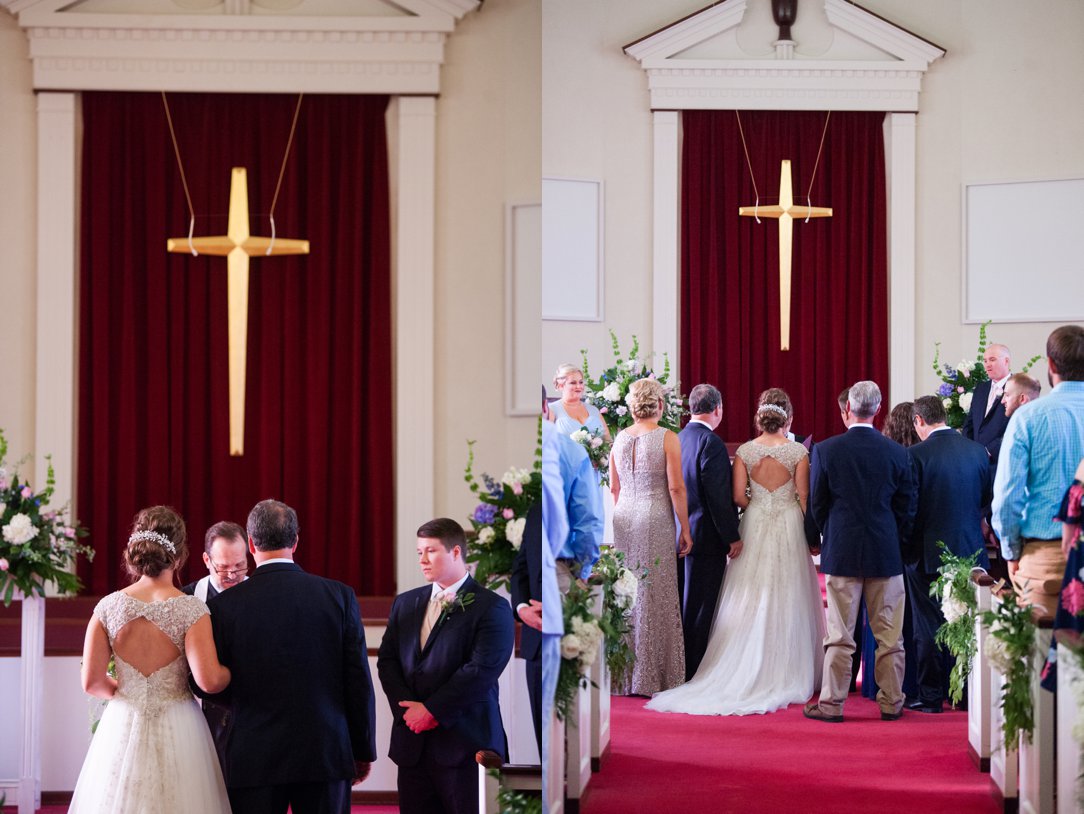 The Columns in Bolivar & Falcon Ridge Farm Wedding family prayer