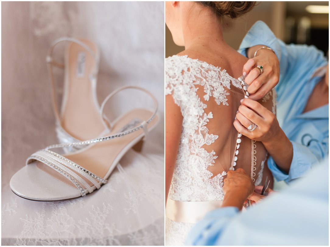 First Baptist Church Jackson TN Wedding shoes button dress