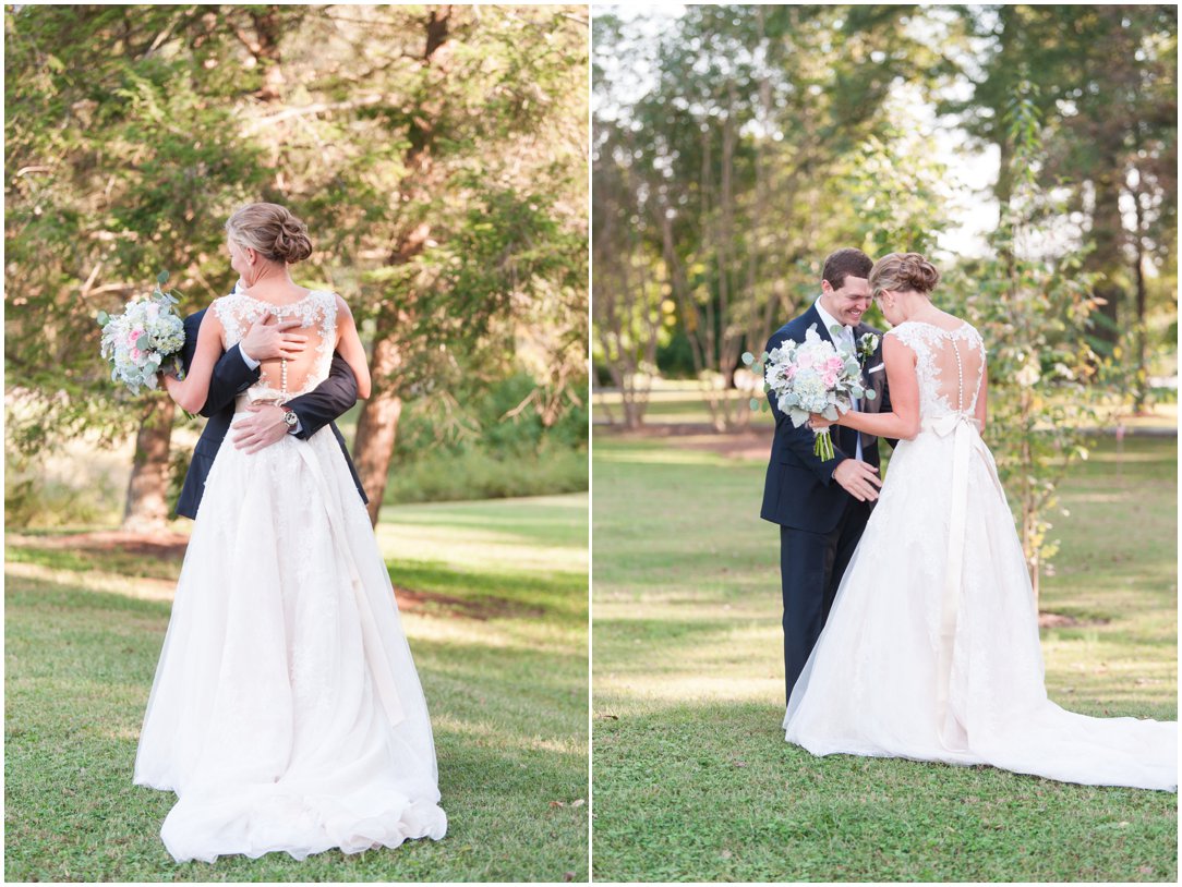 First Baptist Church Jackson TN Wedding first look 2