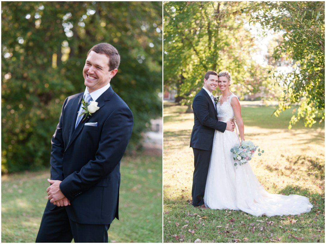 First Baptist Church Jackson TN Wedding bride and groom