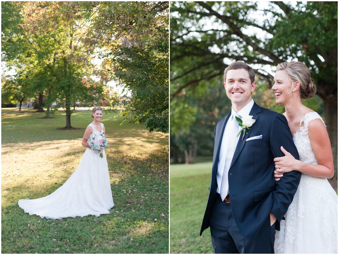 First Baptist Church Jackson TN Wedding couple and bride