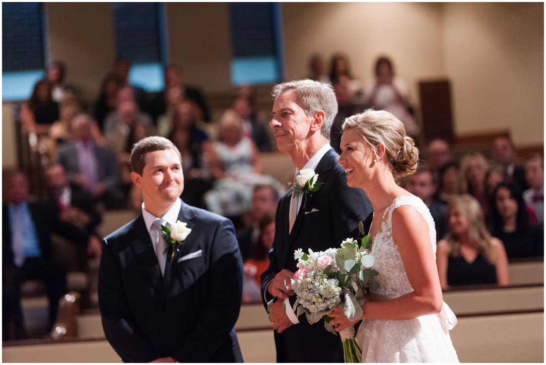 First Baptist Church Jackson TN Wedding giving away