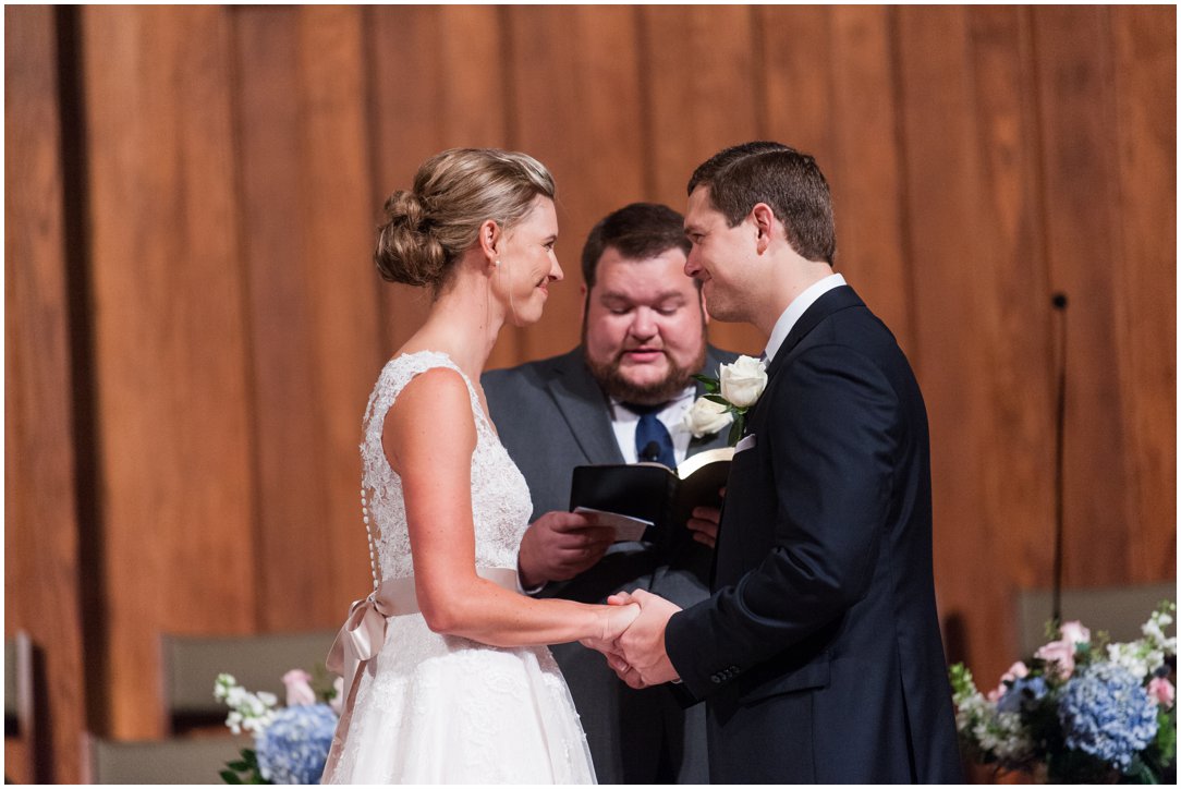 First Baptist Church Jackson TN Wedding couple vows