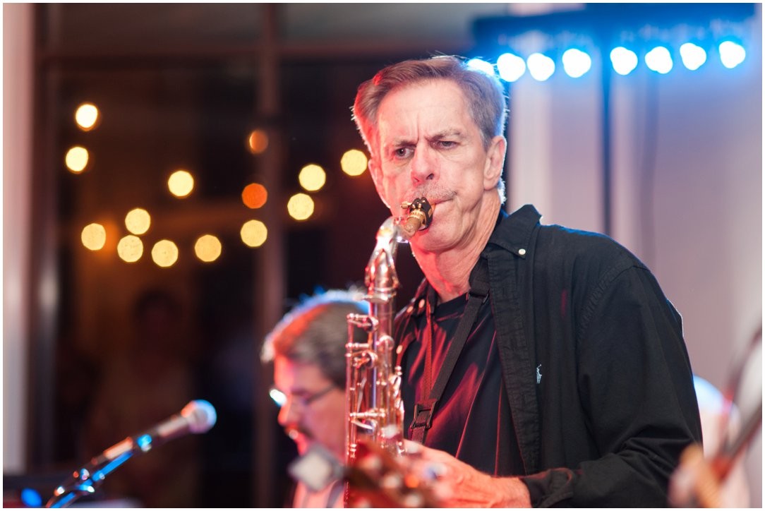 First Baptist Church Jackson TN Wedding father of bride playing sax