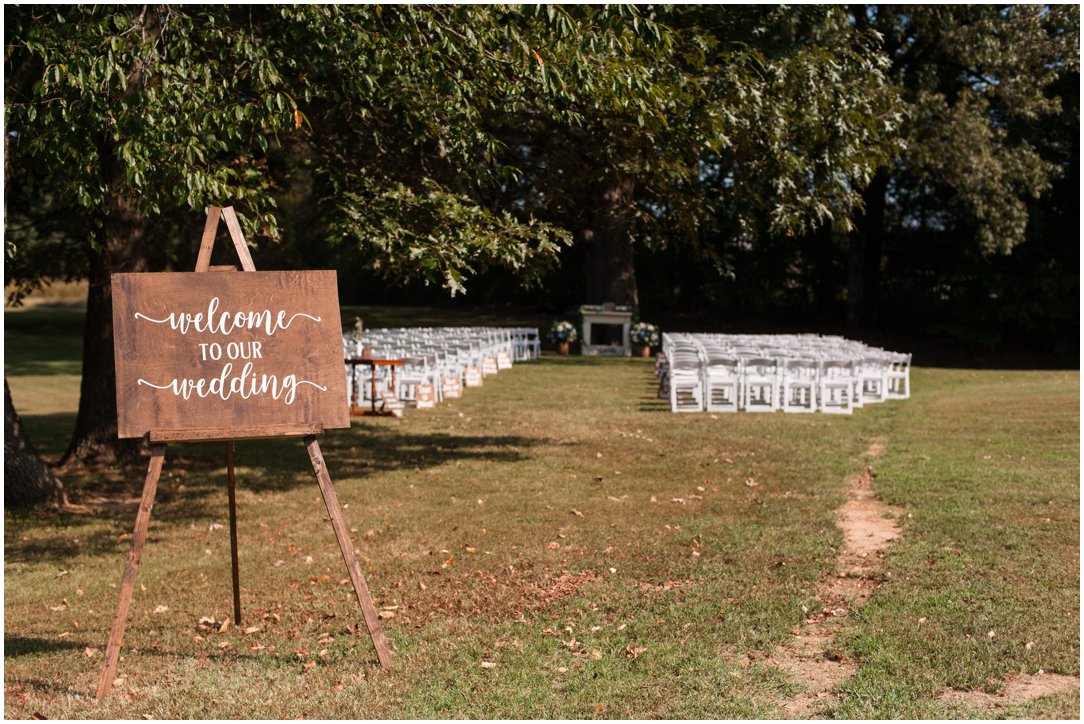 find a seat sign at wedding